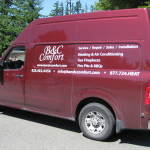 Fireplace repair service van